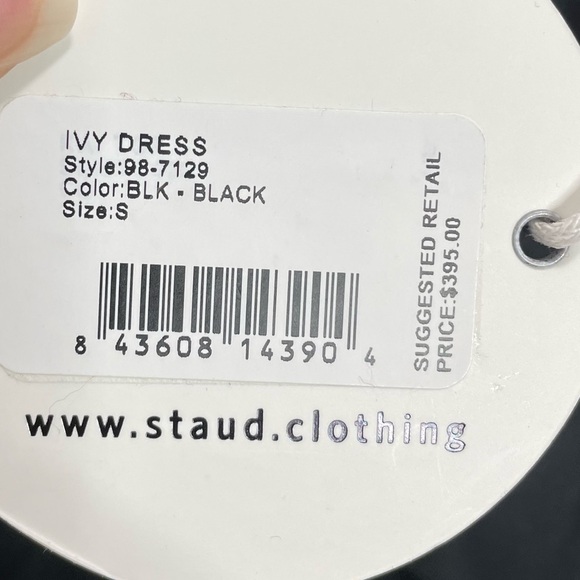STAUD Ivy Maxi Dress In Black Small NWT - Picture 8 of 11